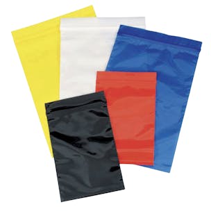 Colored Polyethylene Reclosable Zipper Bags