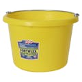 8 Quart Yellow Molded Rubber-Polyethylene Pail