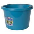 8 Quart Teal Blue Molded Rubber-Polyethylene Pail