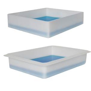 Shallow One-Piece Polyethylene Molded Trays