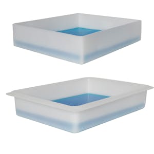 Shallow One-Piece Polyethylene Molded Trays