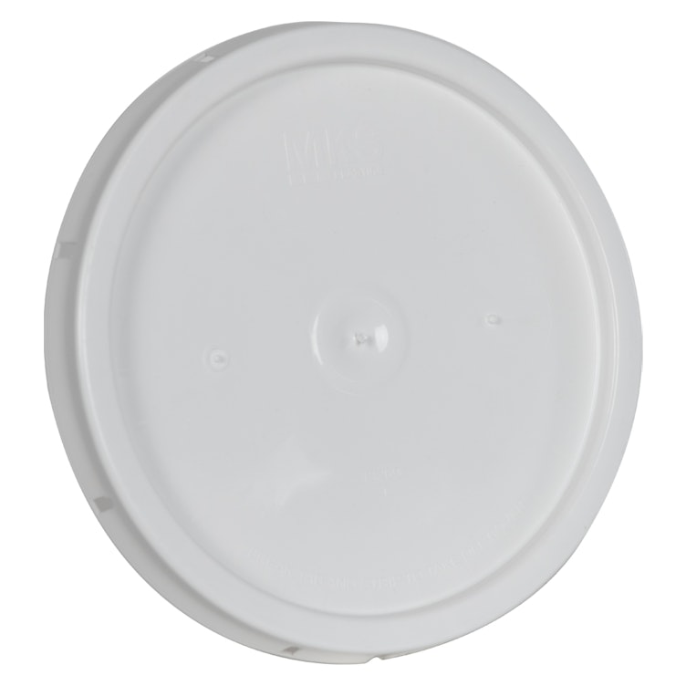 White Solid Tear Tab Lid for Select Premium 3-1/2 & 5 Gallon Buckets