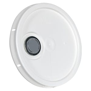 White Pour Spout Lid for Select Premium 3-1/2 & 5 Gallon Buckets