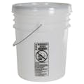 UN Rated Natural 5 Gallon Bucket w/Metal Handle & Lid w/Rieke Pour Spout