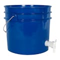 Premium Blue 3-1/2 Gallon Tamco® Modified Bucket with Spigot