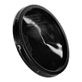 2 Gallon Black HDPE Economy Round Bucket Lid with Tear Tab