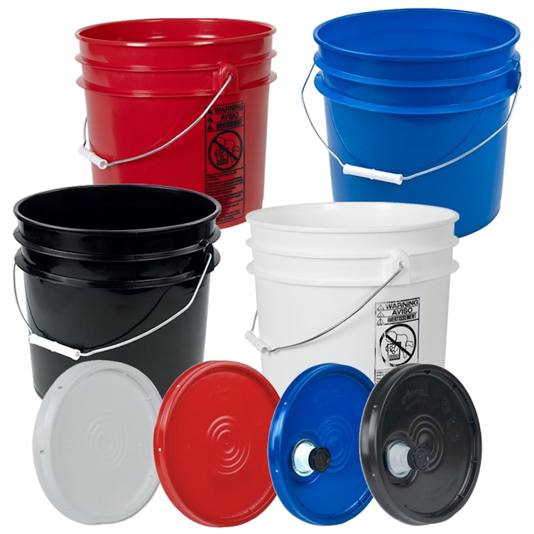 3-1/2 Gallon Buckets & Lids