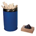 38" W x 60" L x 3 mil Thick Black LLDPE Heavy Duty Can Liners - Case of 100