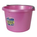 8 Quart Pearl Soft Pink Molded Rubber-Polyethylene Pail