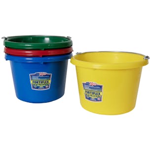 Fortex® 8 Quart Molded Rubber-Polyethylene Pails