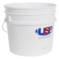 3-1/2 Gallon White HDPE USP Premium Bucket