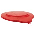5.28 Gallon Vikan® Red Polypropylene Bucket Lid