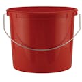 5 Qt. Red HDPE Heavy-Duty Leaktite® Pail with Plastic-Reinforced Rim