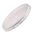 White HDPE Lid with Tear Tab for 5 Gallon Round Built-In Bottom Handle Buckets