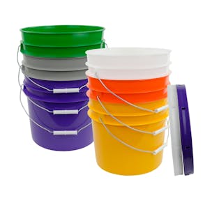 3-1/2 Gallon HDPE Buckets & Lids