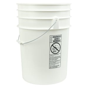 6 Gallon Round Buckets & Lids