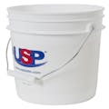 1 Gallon White HDPE USP Premium Bucket