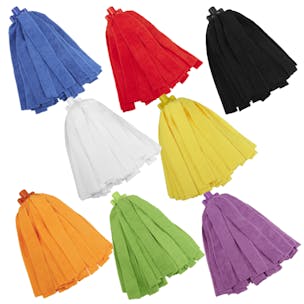Vikan® Color-Coded Microfiber Socket Replacement Mop Heads