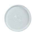 2 Gallon White HDPE Round Bucket Lid with Tamper-Evident Tear Tab