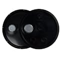 3-1/2 to 5-1/4 Gallon Black HDPE Economy Round Bucket Lid with Pour Spout