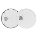 3-1/2 to 5-1/4 Gallon White HDPE Economy Round Bucket Lid with Pour Spout