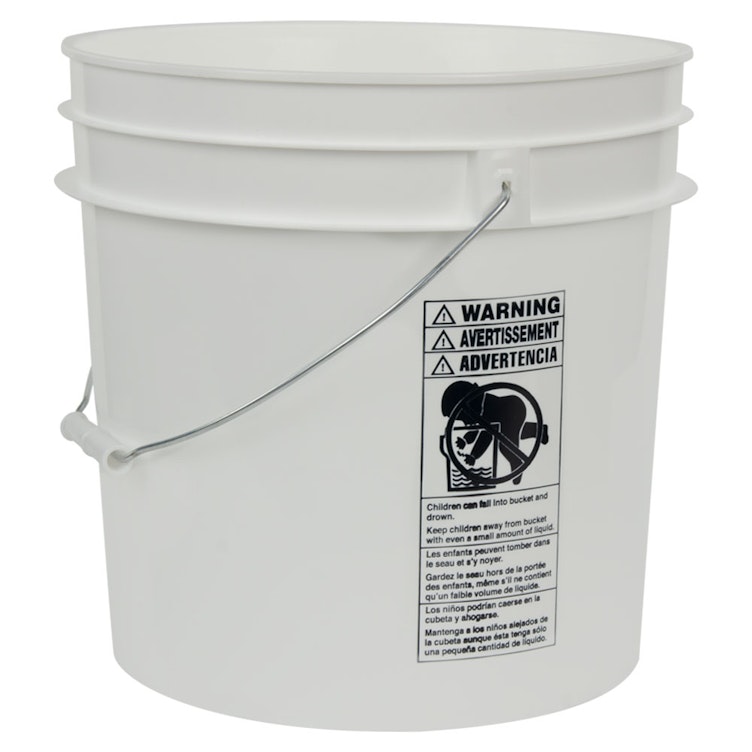 4-1/4 Gallon HDPE Buckets & Lids
