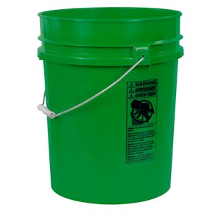 5-1/4 Gallon Colored HDPE Buckets & Lids