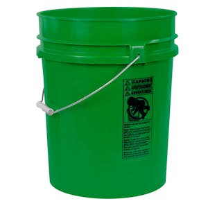5-1/4 Gallon Colored HDPE Buckets & Lids
