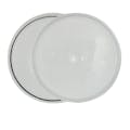 2 Gallon Natural HDPE Economy Round Bucket Lid with Tear Tab