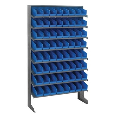 Quantum® Economy Single-Sided Pick Racks Sloped Shelving Systems