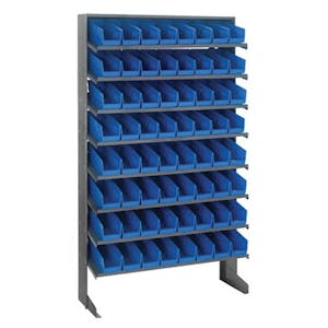 Quantum® Economy Single-Sided Pick Racks Sloped Shelving Systems