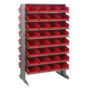 Quantum® Economy Double-Sided Sloped Shelving Systems
