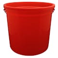 10 Qt. Red HDPE Heavy-Duty Leaktite® Pail with Plastic-Reinforced Rim