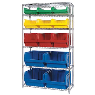 Quantum® Magnum Bin Wire Shelving Units