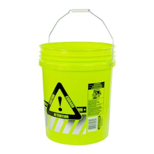 Leaktite® 5 Gallon Reflective Caution Bucket