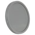 2 Gallon Gray HDPE Economy Round Bucket Lid with Tear Tab