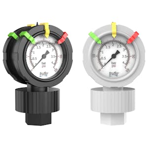 OBS-2VU Series Double-Sided One-Piece Molded Pressure Gauges with Gauge Guards