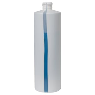 HDPE Easy-View Stripe Cylindrical Bottles