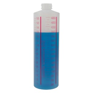 HDPE Cylindrical Measuring & Dilution Bottles
