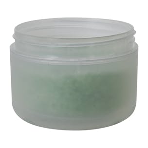 Frosted Polypropylene Dome Double-Wall Jars & Caps
