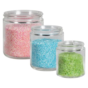 Glass Straight-Sided Jars
