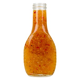 Glass Salad Banjo Bottle