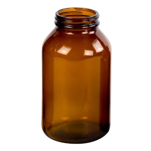 Glass Amber Wide Mouth Packers