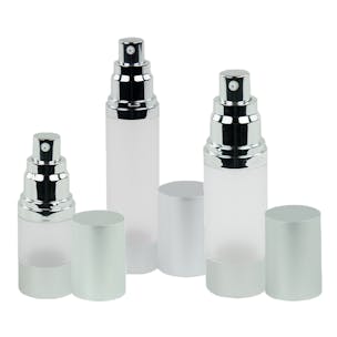 Frosted/Brushed Aluminum Airless Bottles with Pumps