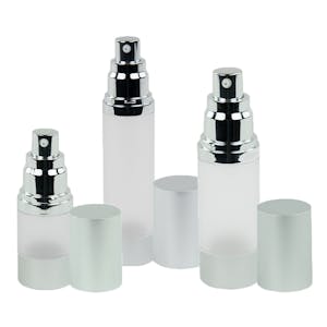 Frosted/Brushed Aluminum Airless Bottles with Pumps