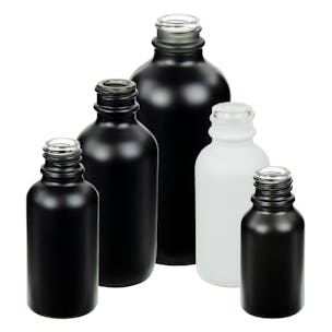 E-Liquid Boston Round Matte Glass Bottles
