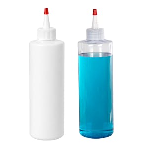 PVC Cylindrical Bottles with Yorker Dispensing Caps