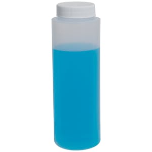 Wide Mouth Cylindrical Bottles with Plain Caps