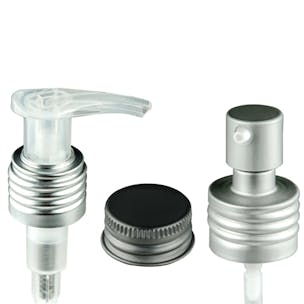 Brushed Aluminum Cap & Pumps