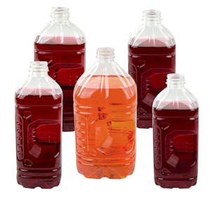 Pinch Grip PET Beverage Bottles with DBJ Neck